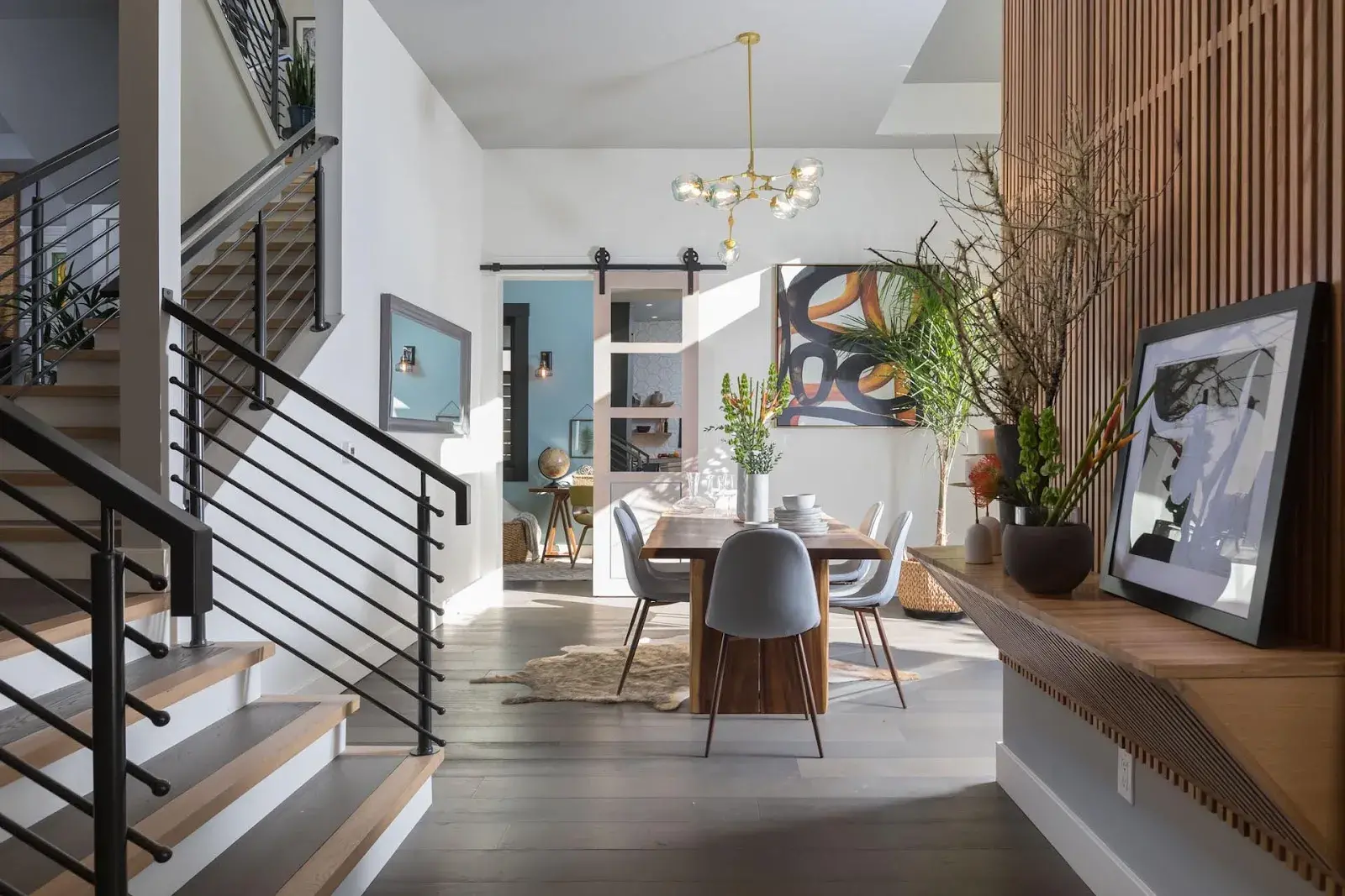 stairs dining room